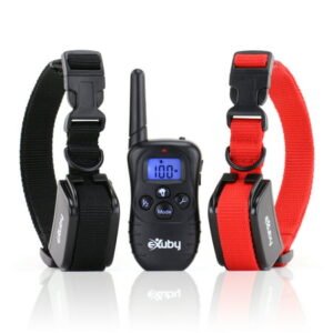 Exuby Two Shock Collar for Small Dogs with Remote and Dog Clicker Training, 3 Mode (sound, vibration & shock)