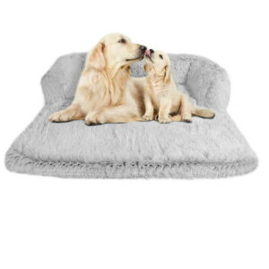 Lucky Monet Pet Bed for Dogs Cats Plush Sofa-Style Dog Bed Mat