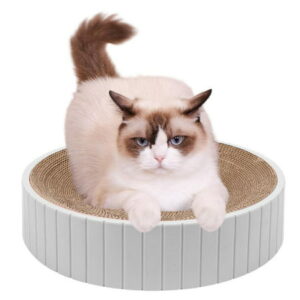 Younar Round Cat Scratching Board Reversible Round Cat Scratcher Lounge Bed for Furniture Protection Cat Training Toy Wear-Resistant Scratching Board reliable