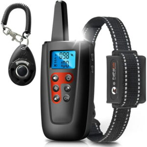 Paipaitek Dog Training Collar No Shock, 3300ft Range Vibrating Dog Collar, IPX7 Waterproof Dog Training Collar with Remote, No Prongs and No Shock, only Sound and Vibration Collar for Training Dogs