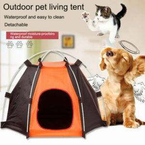 XM Culture Summer Pet Dog Cat Puppy Portable Foldable Tent Breathable Outdoor House Cave