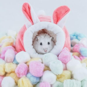 Cheers.US Winter Warm Cute Hamster Cotton House Small Animal,Pig Accessories,Soft, Pet Supply, Washable, Easy to Apply