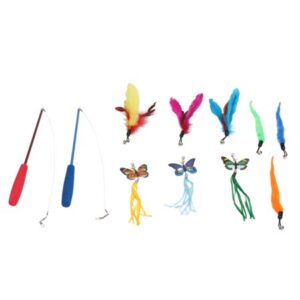 Fishing Rod Cat Toy, Funny Cat Feather Stick Flexible For Pets For Cats