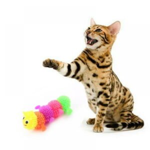 Funny Interactive Cat Rubber Toy Animal-shaped Pet Kitten Chewing Toy Teeth Grinding Bite Toys For Cats Random Color