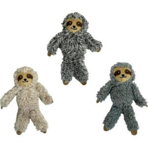 Multipet 60020278 5 in. Sloth Cat Toy, Assorted Color (Sold Separately)