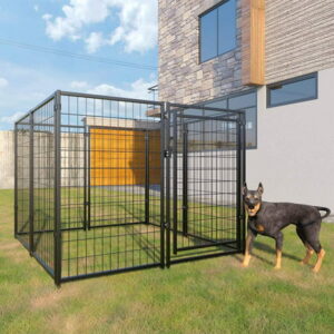 Coziwow 8-Panel Heavy Duty Dog Kennel Pets Shelter Playpen Outdoor, 5’x 5′ x4′