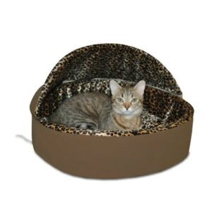 K&H Thermo Kitty Pet Cat Bed, Brown