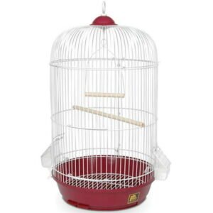 Prevue SP31999R Round Bird Cage, Red – Small