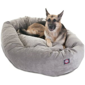 Majestic Pet | Villa Velvet Bagel Pet Bed For Dogs, Vintage, Extra Large