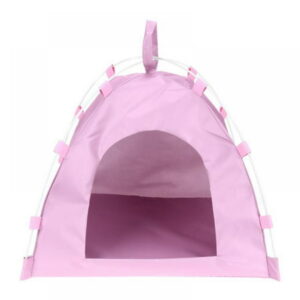 Promotions! Portable Folding Small Pet Tent Dog Cat Sleeping Cage Play Waterproof Teepee Blue/Pink