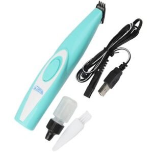 Home Electrical Hair Clipper Dog Hair Grooming Tool Safe Shaving Tool Pet Hair Trimmer (green)