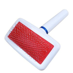 YUEHAO Pet Supplies Pet Dog Cat Shedding Grooming Anti-Static Hair Fur Brush Needle Comb Rake Tool White