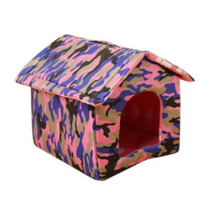 HESITONE Indoor Outdoor Dog House Small to Medium Pet All Weather Doghouse Puppy Shelter