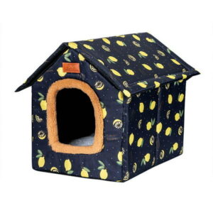 Ankishi Pet House, Winter Warm Dog House with Multi-color Selections, Indoor Outdoor Cat House Bed with Semi-closed Design, for Puppies, Small Dogs Cat, Large Dogs Cats elegant