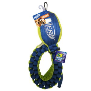 Nerf Dog Vortex Chain Tug Dog Toy with Durable Braided Nylon, 25″