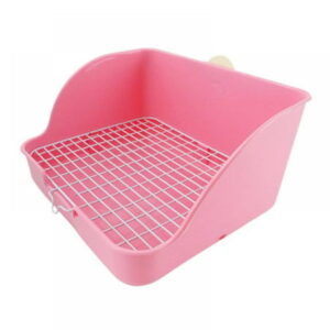 Small Pet Large Square Toilet Basin, Let Small Animals Develop The Habit Of Toileting At A Fixed Point, Dry And Hygienic Pink