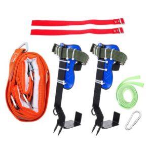 1 Set of Tree Climbing Gear with Belt Professional Tree Climbing Spikes Practical Climbing Tools