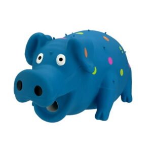 Vibrant Life Pigglesworth Latex Dog Toy, Blue