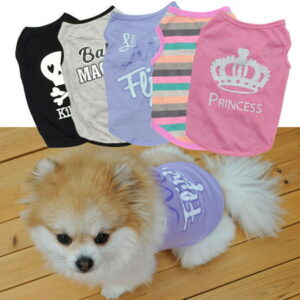 Pet Shirts Dog Printed Cool Summer Custom Vest Cute Puppy Apparels Clothes