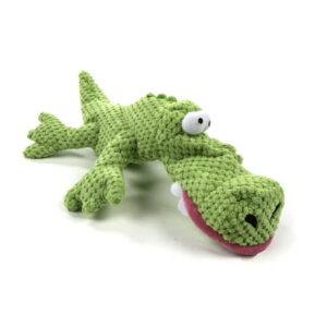 TrustyPup Gators Checker Dog Toy Soft & Durable Plush, Chew Resistant & Reinforced Seams, Large