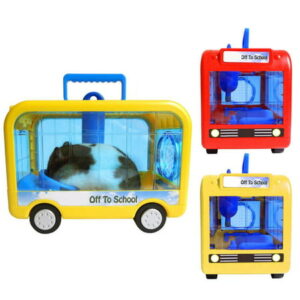 BESTHUA Hamster Cage Golden Bears Take-Away Cage Hamster Cage Small Pet Animal Habitat Nest Soft Comfortable House for Small Pets Hamsters Guinea Pig Cage diplomatic