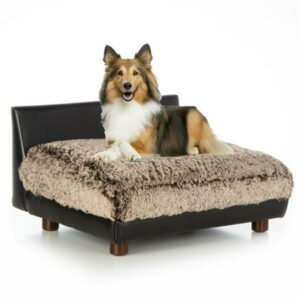 Club Nine Pets Roma Orthopedic Dog Bed, Large, Brown.