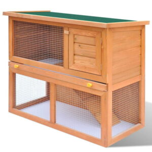 Outdoor Hutch Small Animal House Pet Cage 1 Door Wood