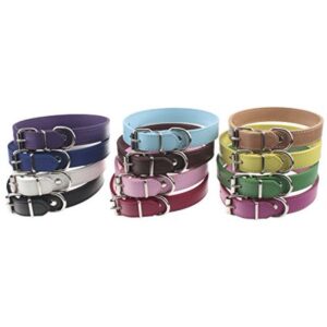 TenCloud Pet Collar Set of 12 or 16 Adjustable ID Collars Leather for Puppy Medium Large Breed Dogs Neck 6”~18” (L(Neck:13″~18″))