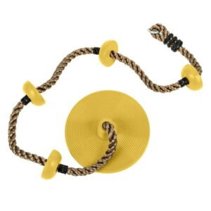 UBesGoo 18.8″ Kids Disc Swing Climbing Rope Tree Swing Set Accessories,Yellow