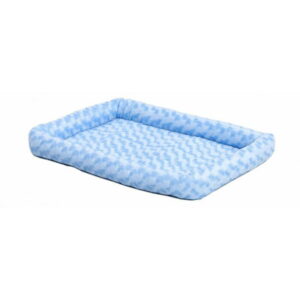 MidWest QuietTime Pet Bed & Dog Crate Mat, Powder Blue, 18″