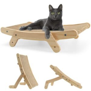 Wooden Cat Scratcher Scraper Detachable Lounge Bed 3 In 1 Scratching Post For Cats Training Grinding Claw Toys Cat Scratch Board