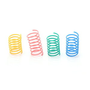 4pcs Cat Springs Toys Cat Interactive Spring Plaything Spiral Spring Cat Toys for Cat Pet Playing Chewing Biting