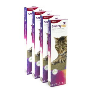 SmartyKat Single Corrugate Cat Scratcher with Catnip, Set of 4