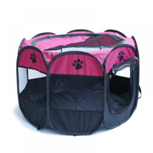 Portable Folding Octagonal Pet Tent Dog House Outdoor Breathable Tent Kennel Fence for Large Dogs