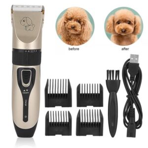 Mgaxyff USB Electric Animal Pet Dog Cat Hair Trimmer Shaver Razor Grooming Machine, Cat Hair Razor, Pet Grooming Machine