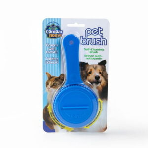 Self Cleaning Pet Brush with Rotating Head to Easily Twist and Raise Bristles to Groom, and Lower to Clean Pet Cat Dog Hair