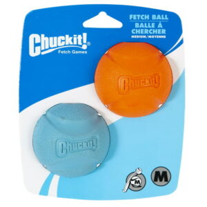 Chuckit! Fetch Ball Rubber Dog Toy, Medium, 2 Count