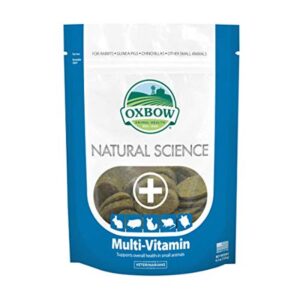 Oxbow Natural Science Multivitamin – Essential Vitamins & Omega 3 and 6 Fatty Acids for Small Animals, 4.2 oz.