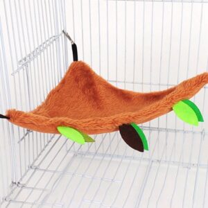 DraggmePartty Cute Plush Cotton Hamster Hammock For Small Animal Guinea Pig Ferret Double-Layer Nests Pets Supplies