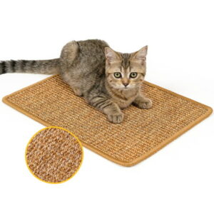 Conlun Cat Scratcher Mat – Natural Sisal Scratch Pad for Indoor Cats, Furniture Protector for Couch and Carpets