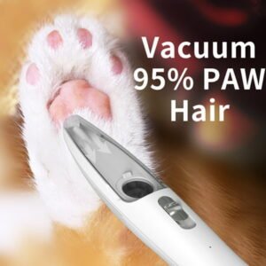 Lemolego Vacuum Led Pet Hair Clipper Pet feet Hair Trimmer Grooming Tool Dog Shaver Buttocks Ears Eyes Hair