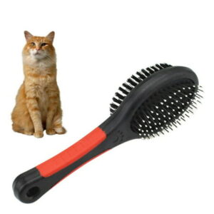 Pet Comb, Professional Double Sided Pin and Bristle pet Brush for Dogs & Cats, Grooming Comb Cleans Pets Shedding & Dirt for Short Medium or Long Hair