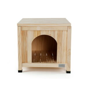 Petsfit Dog House, Indoor Dog House Wood with Elevated and Ventilate Floor for Small Dogs and Cats