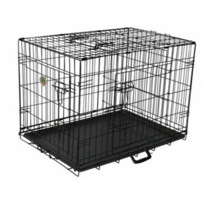 Go Pet Club TD-42 42 in. Three-Door Metal Dog Crate with Divider