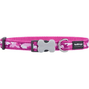 Red Dingo Design Camouflage Hot Pink Dog Collar, Large