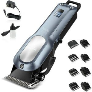 Dog Clippers Professional Heavy Duty Low Noise High Power Dog Grooming Clipper Rechargeable Cordless Pet Grooming Tools for Small & Large Dogs Cats Pets with Thick & Heavy Coats