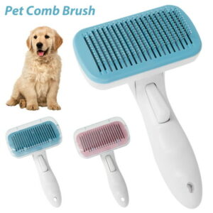 HOTBEST Pet Grooming Brush, Self Cleaning Slicker Brush for Dogs and Cats, Dog Brush for Shedding Hair, Deshedding Tool, Cat Brush