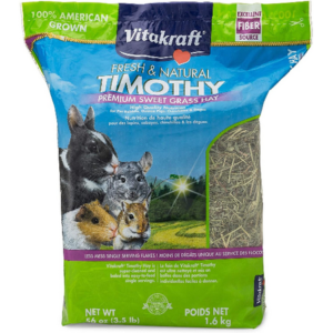 Vitakraft Small Animal Timothy Hay, Fresh & Natural Sweet Gray Hay, 3.5lbs