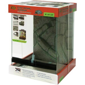 Zilla Front Opening Terrarium Black 18 x 18 x 25in