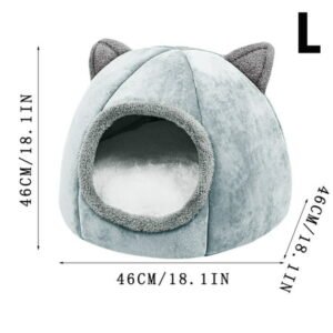 Shldybc Semi-Enclosed Warm Cat House House Small Cat and Small Dog Dog House, Summer Savings Clearance